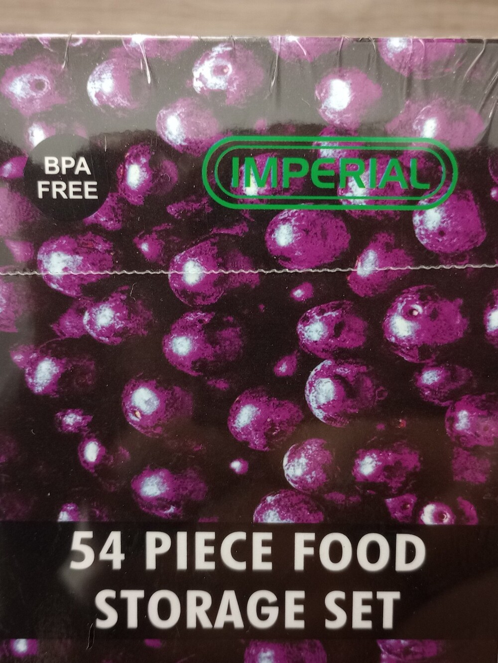 54-Piece Food Storage Set BPA FREE.  New With Plastic Wrap
